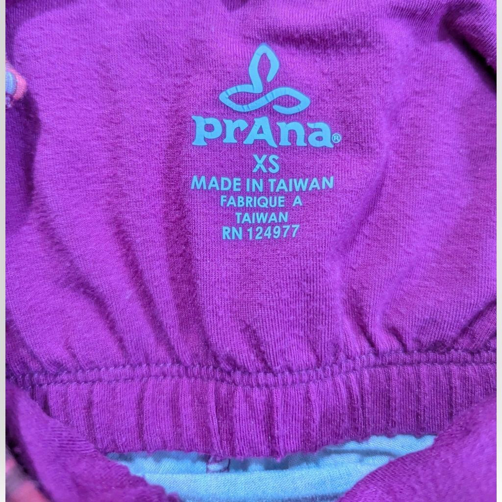 Prana Azalea Dress Purple Pink Patterned Extra Small XS - Picture 4 of 9
